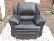 BLACK LEATHER single recliner,  For sale is a very,  very....