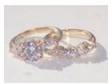 4ct simulated diamond ring set 2 rings. t his ring....