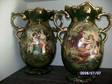 ANTIQUE VICTORIAN Vases. Lovely hand painted pair dated....